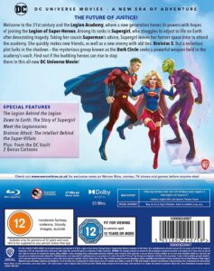 Legion of Super Heroes DVD verso - Tout Superman est dans Mag Of Steel