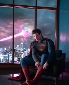 David Corenswet en costume de Superman, première image